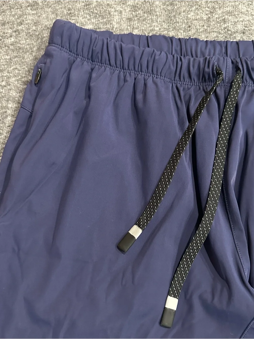 Fabletics Men's Large Navy Stretch Athletic Jogger Pants Drawstring Tapered